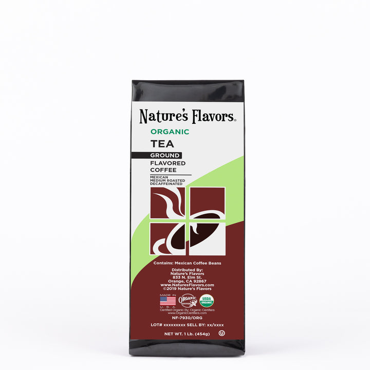 Organic Decaf Tea Flavored Coffee Beans