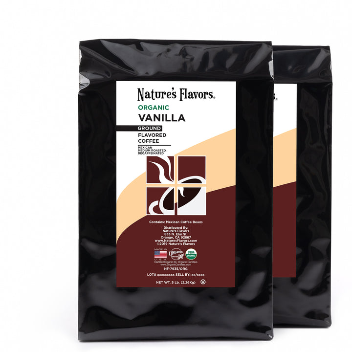 Organic Decaf Vanilla Flavored Coffee Beans