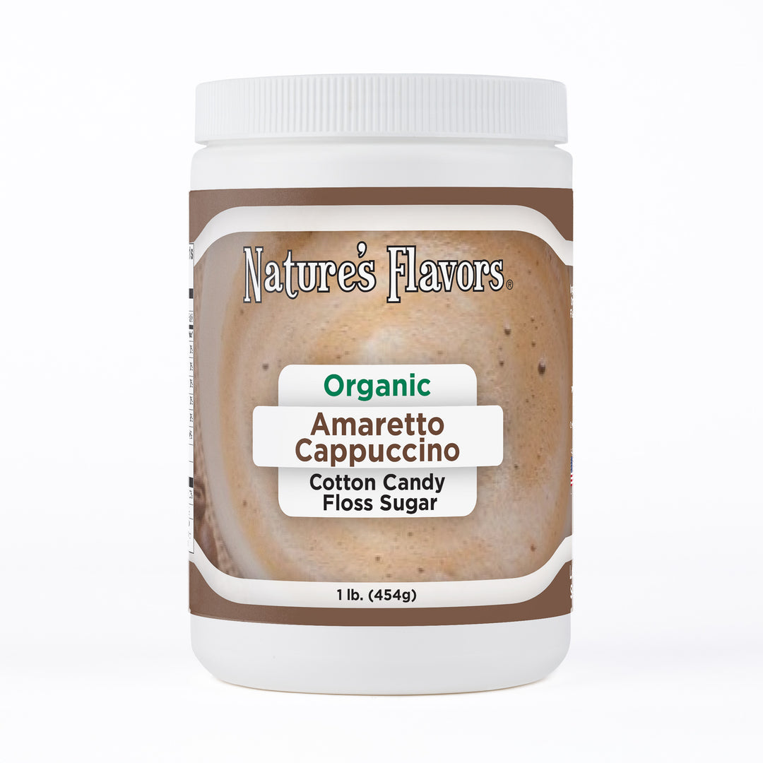 Organic Amaretto Cappuccino Cotton Candy Floss Sugar