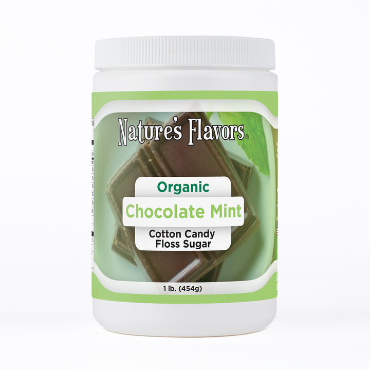 Organic Chocolate Mint Cotton Candy Floss Sugar