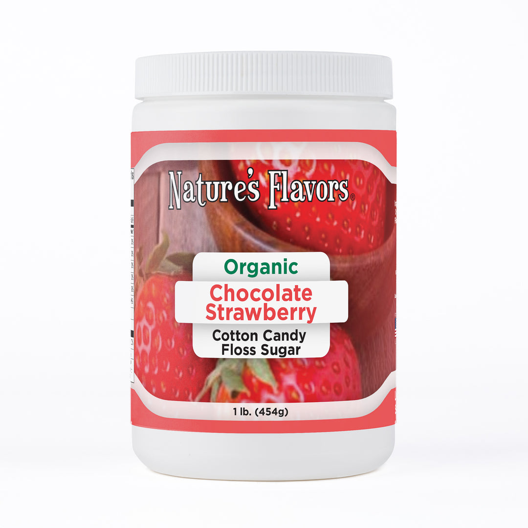 Organic Chocolate Strawberry Cotton Candy Floss Sugar