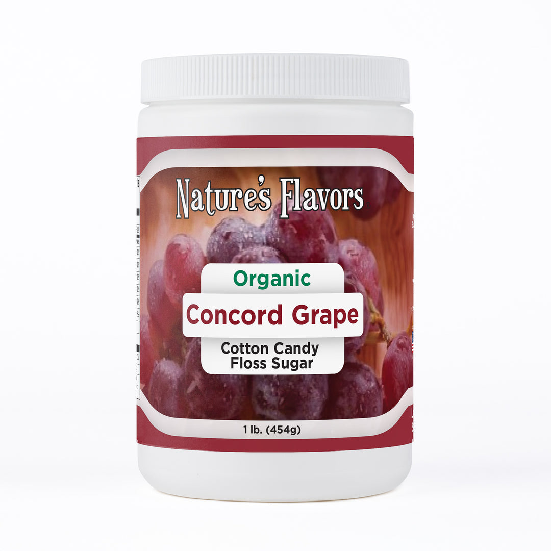 Organic Concord Grape Cotton Candy Floss Sugar