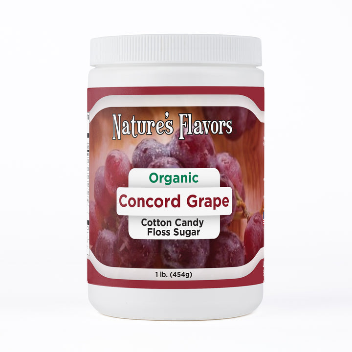 Organic Concord Grape Cotton Candy Floss Sugar