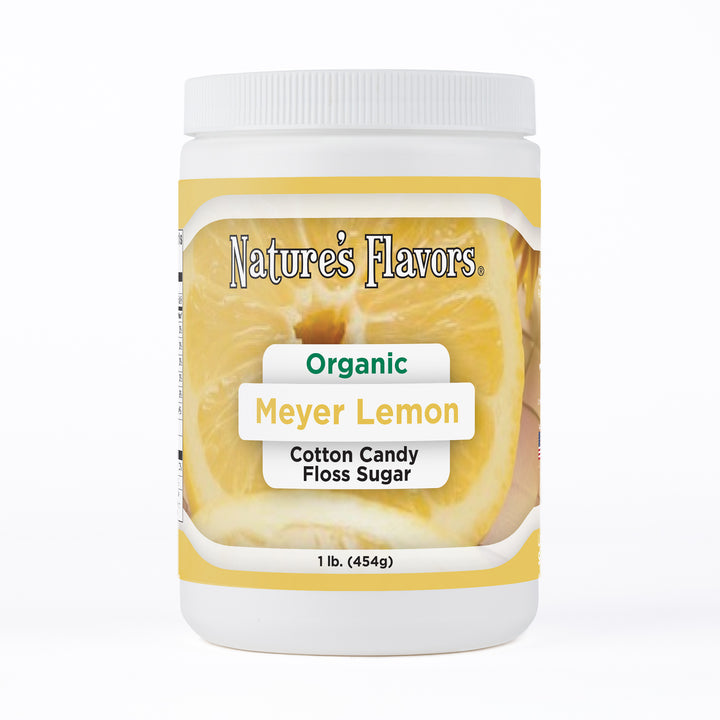 Organic Meyer Lemon Cotton Candy Floss Sugar