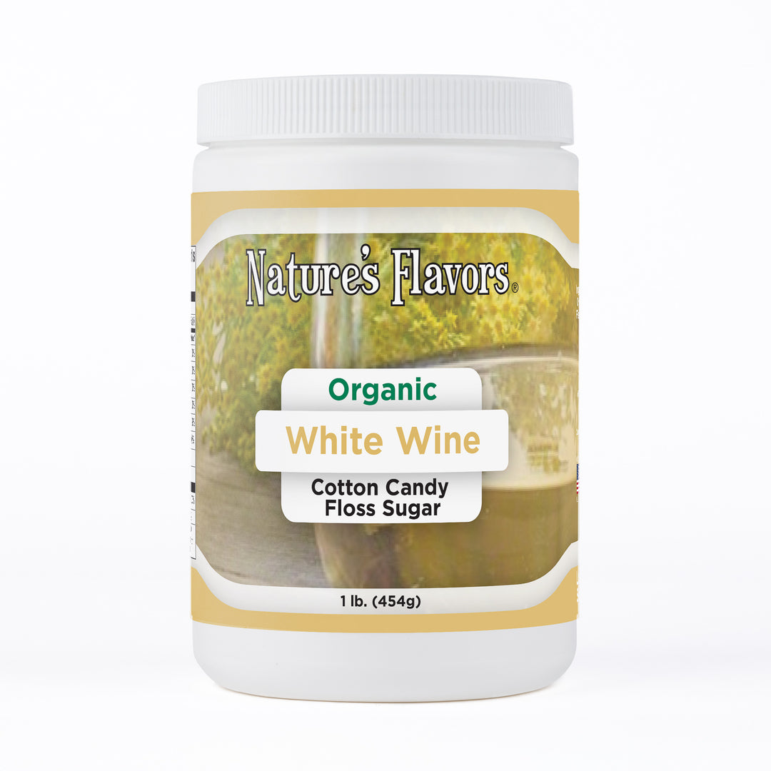 Organic White Wine Cotton Candy Floss Sugar