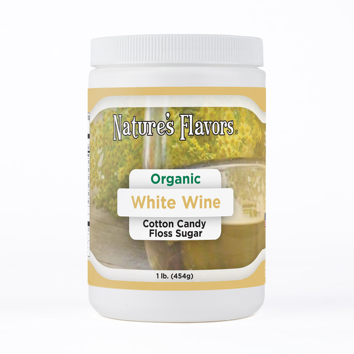 Organic White Wine Cotton Candy Floss Sugar