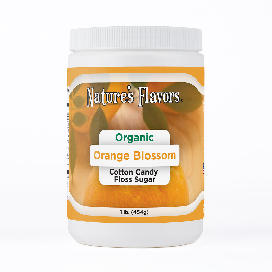 Orange Blossom Cotton Candy Floss Sugar, Organic