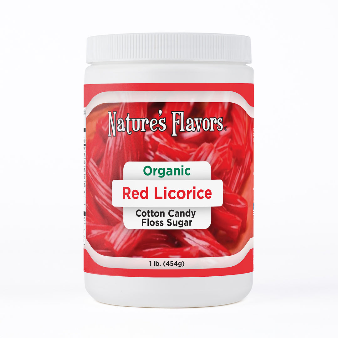 Organic Red Licorice Cotton Candy Floss Sugar