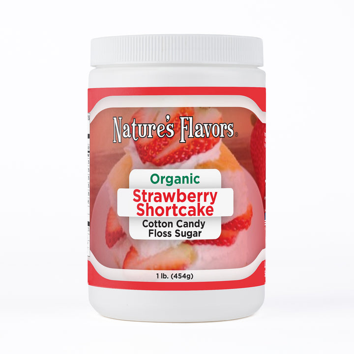 Organic Strawberry Shortcake Cotton Candy Floss Sugar