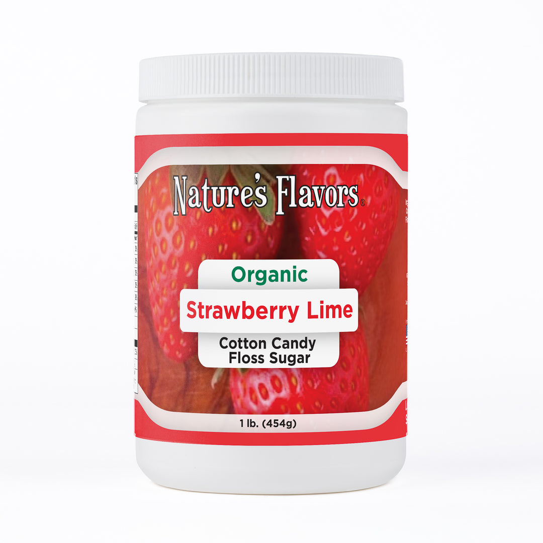 Organic Strawberry Lime Cotton Candy Floss Sugar