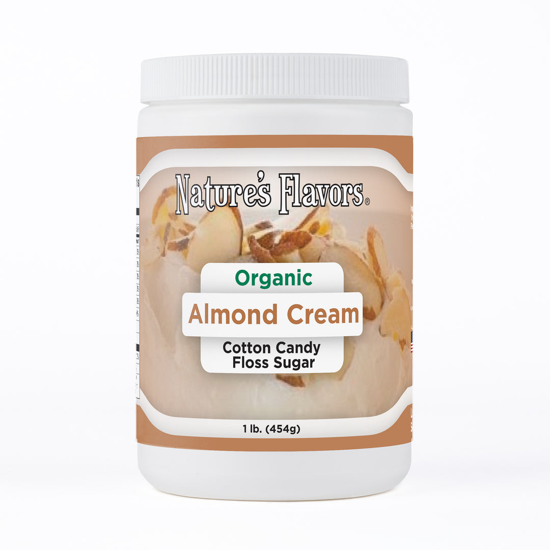 Organic Almond Cream Cotton Candy Floss Sugar