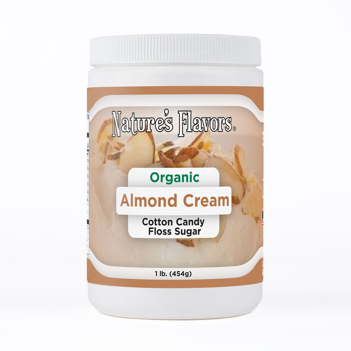 Organic Almond Cream Cotton Candy Floss Sugar