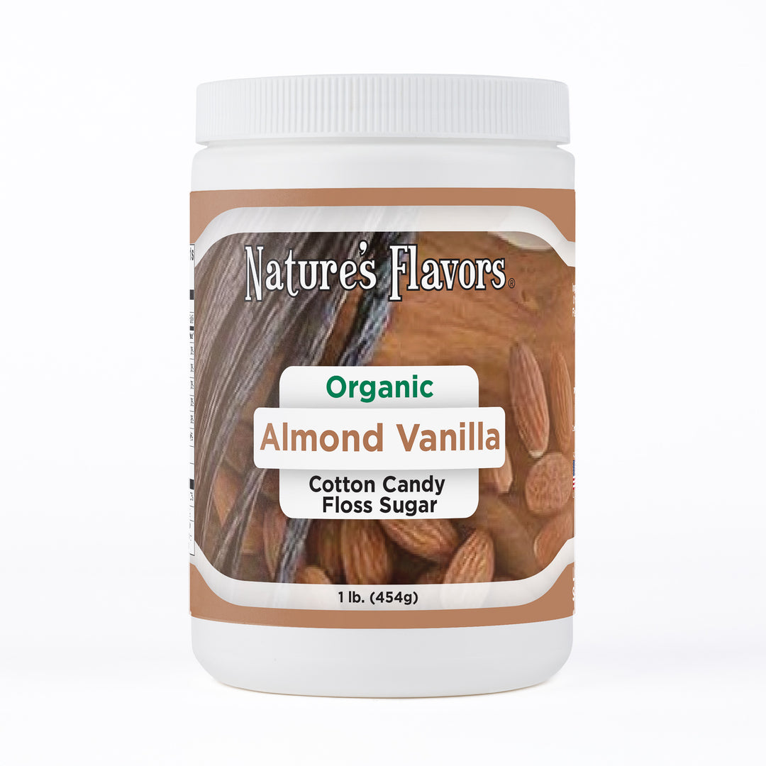 Organic Almond Vanilla Cotton Candy Floss Sugar