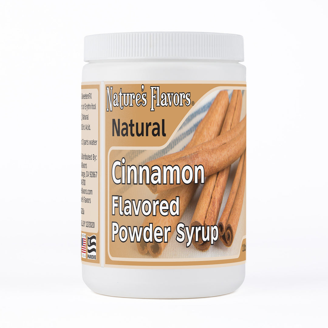 Cinnamon Flavor Organic compliant Syrup for Carbonated and Noncarbonated Drinks, Powdered