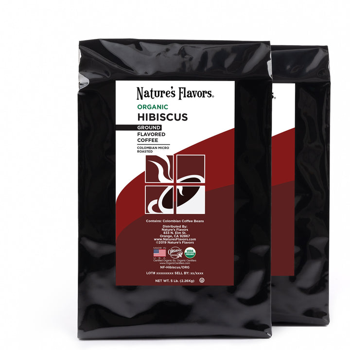 Organic Hibiscus Flavored Coffee Beans