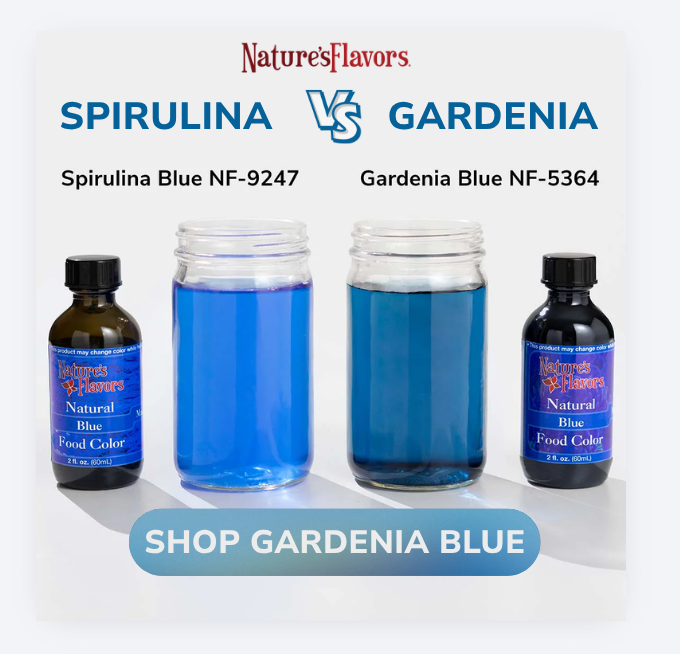 NEW! Launching Blue Food Coloring from Gardenia: The Natural Blue That Holds Its Color