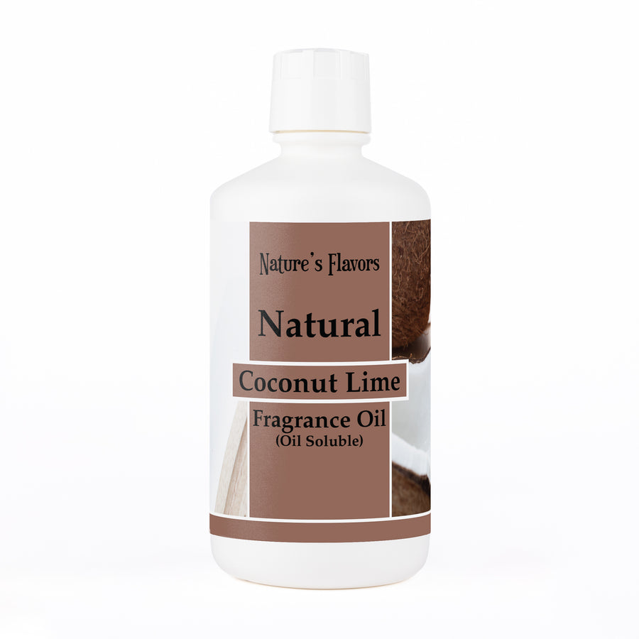 Natural Coconut Lime Fragrance Oil (Oil Soluble)