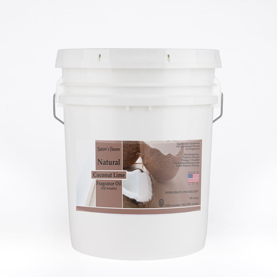 Natural Coconut Lime Fragrance Oil (Oil Soluble)