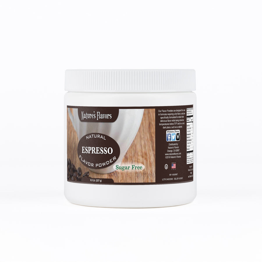 Espresso Sugar Free Flavor Powder, Natural