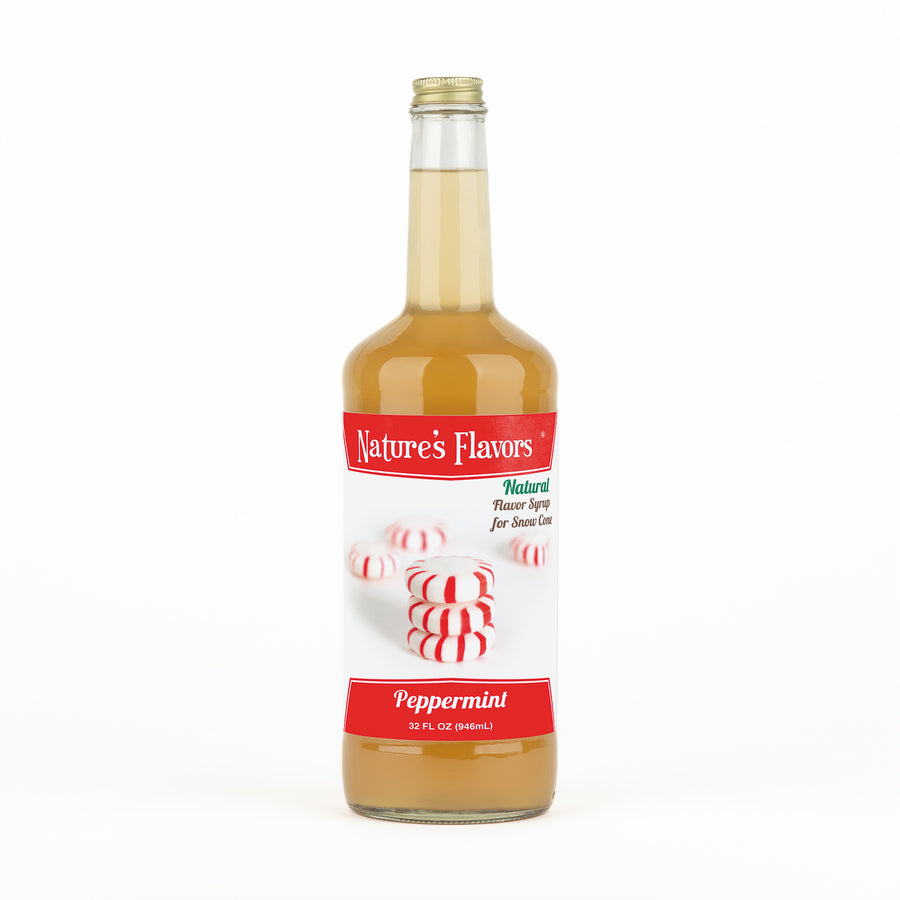 Peppermint Snow Cone Syrup, Natural