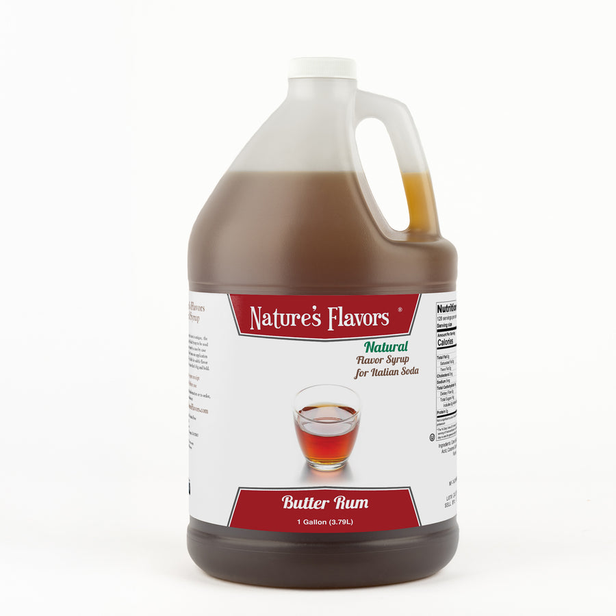 Butter Rum Italian Soda Syrup, Natural