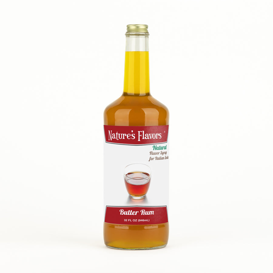 Butter Rum Italian Soda Syrup, Natural