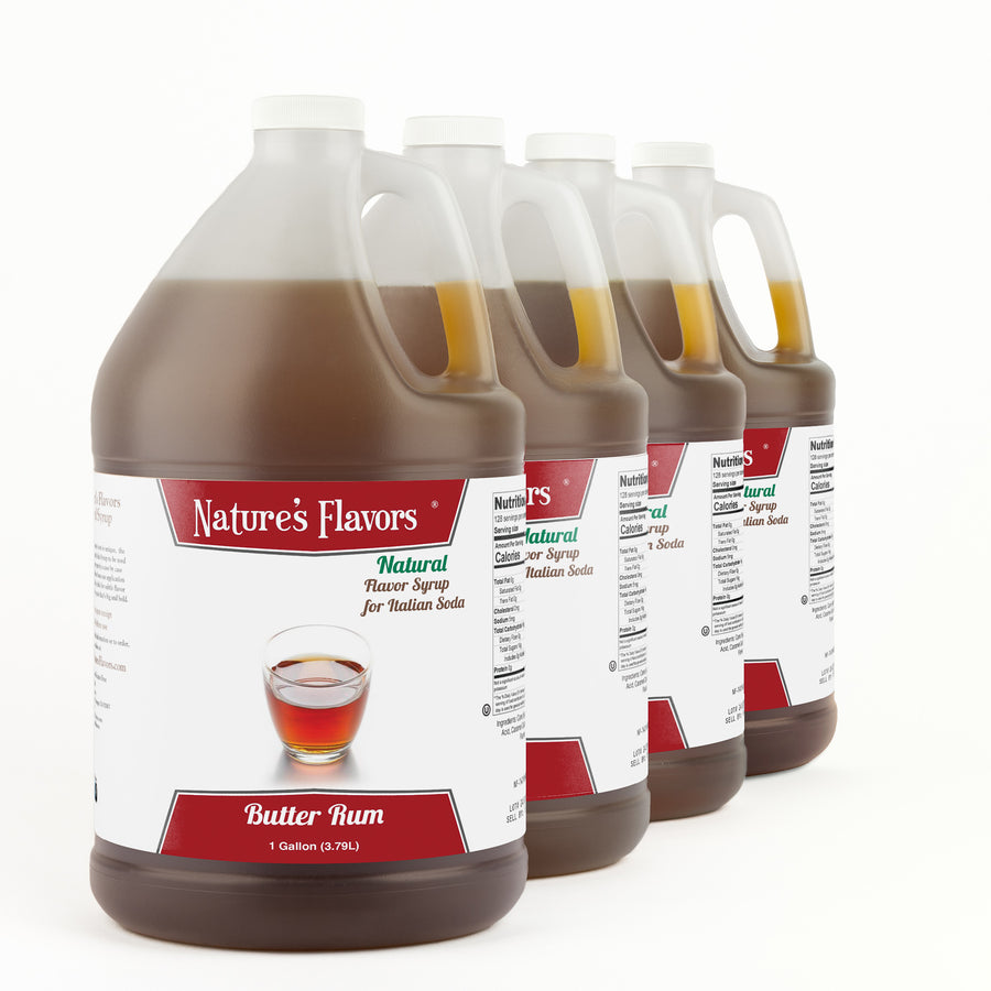 Butter Rum Italian Soda Syrup, Natural