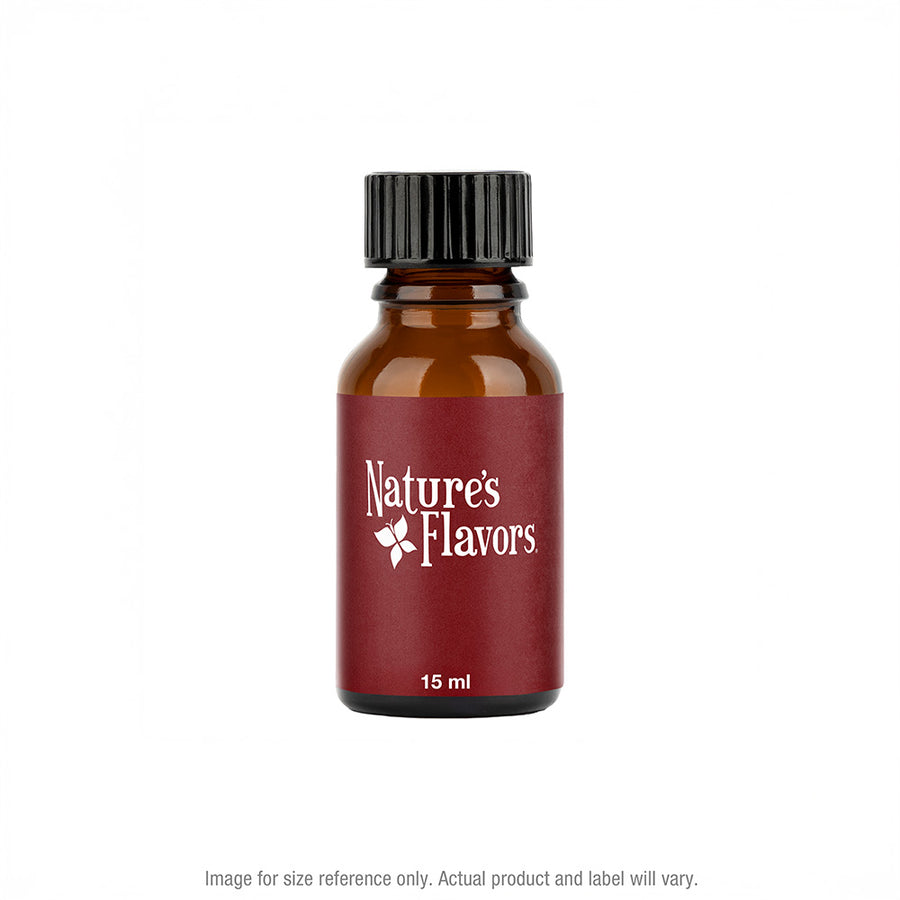 15ml Brown Bottle on White Background