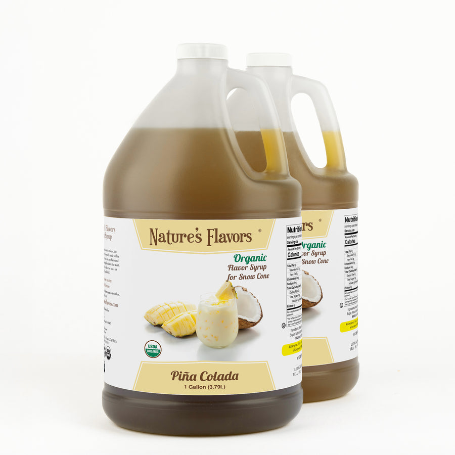Pina Colada Snow Cone Syrup, Organic