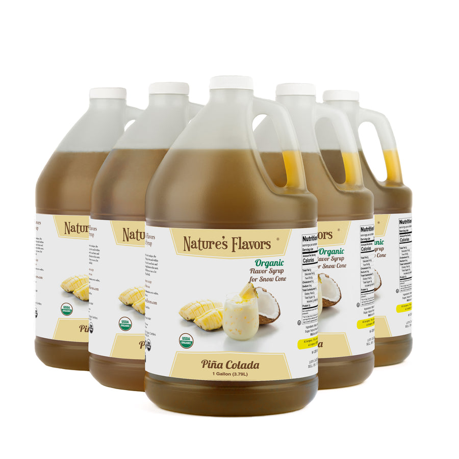 Pina Colada Snow Cone Syrup, Organic