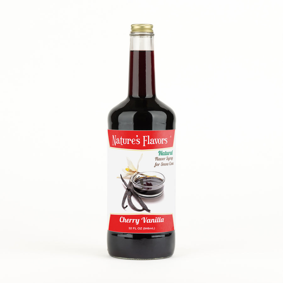 Cherry Vanilla Snow Cone Syrup, Natural