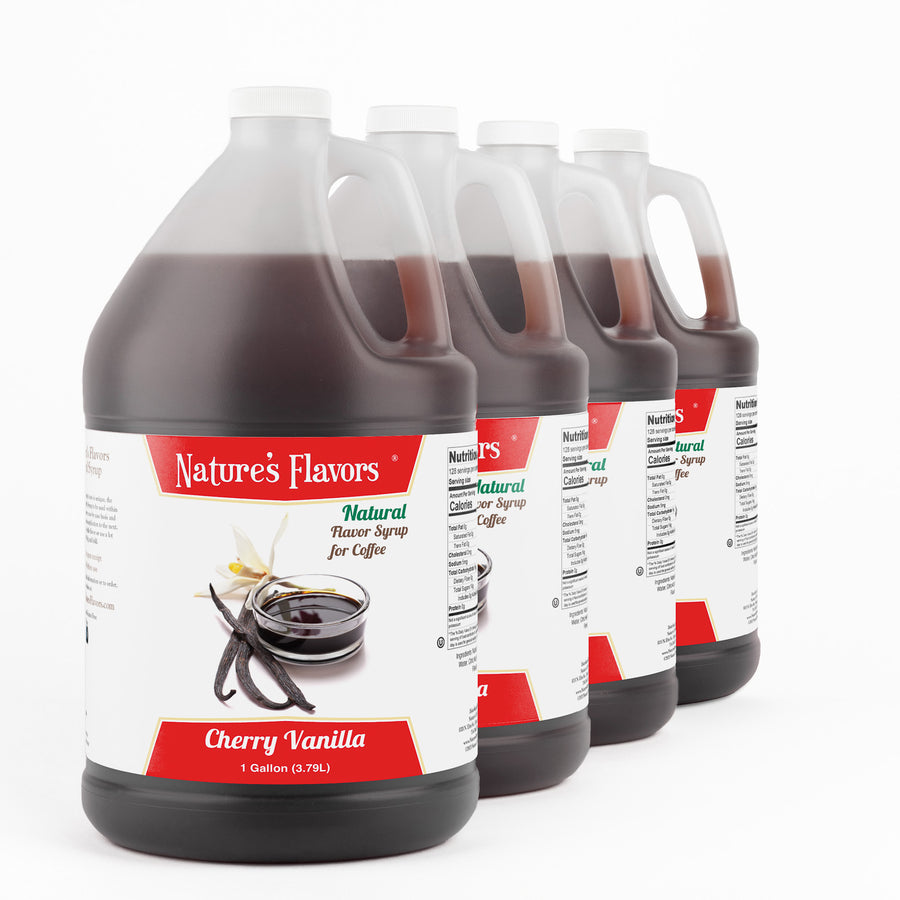 Cherry Vanilla Coffee Syrup, Natural