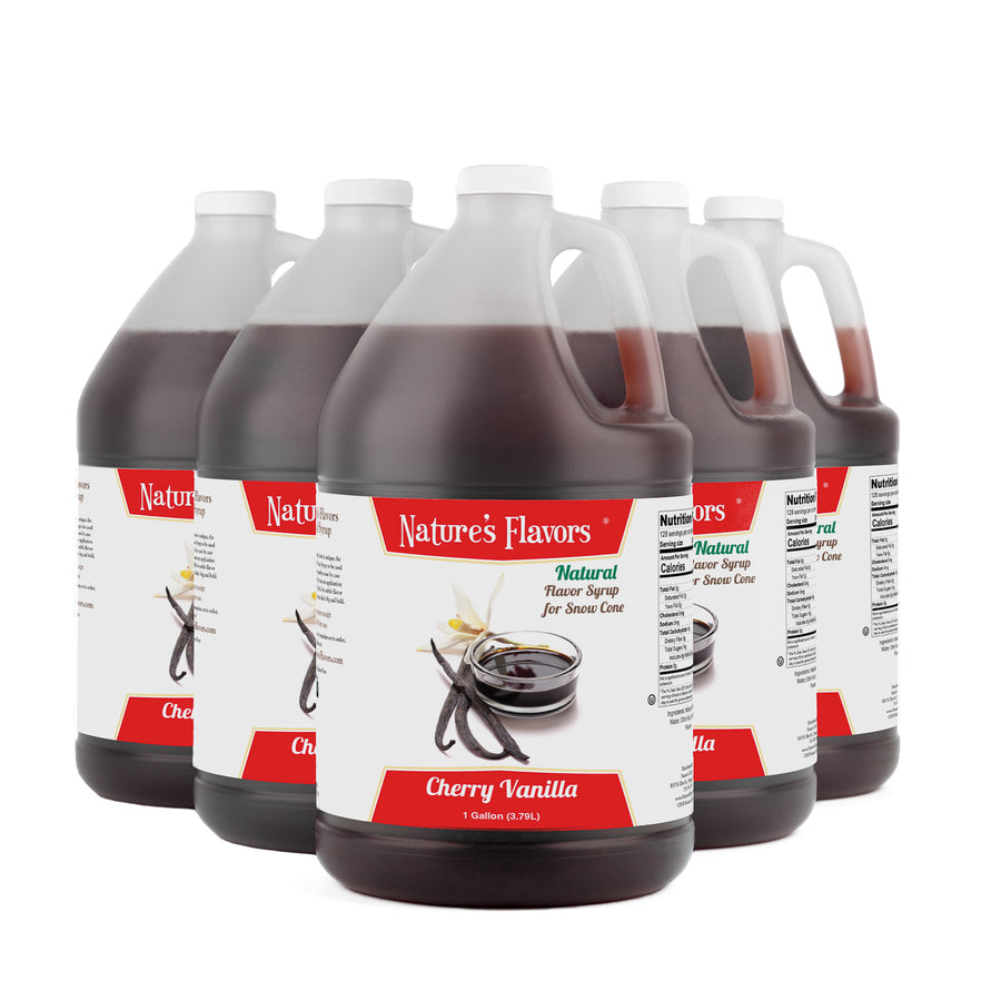 Cherry Vanilla Snow Cone Syrup, Natural