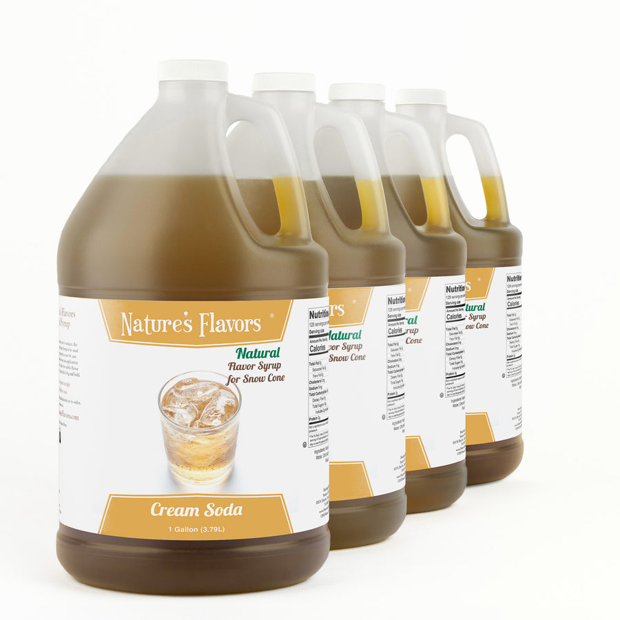Cream Soda Snow Cone Syrup, Natural