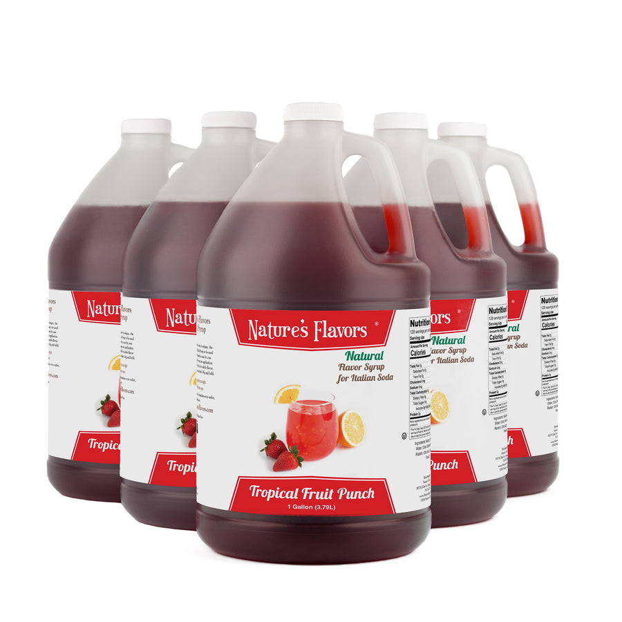 Tropical Fruit Punch Italian Soda Syrup, Natural