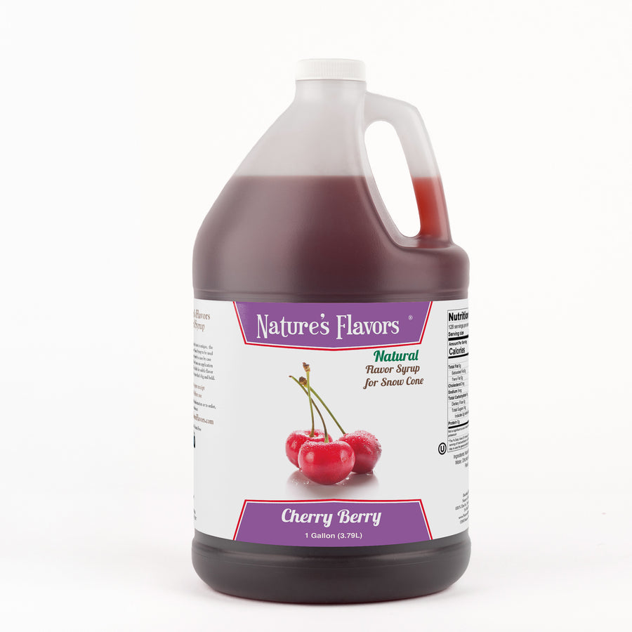 Cherry Berry Snow Cone Syrup, Natural