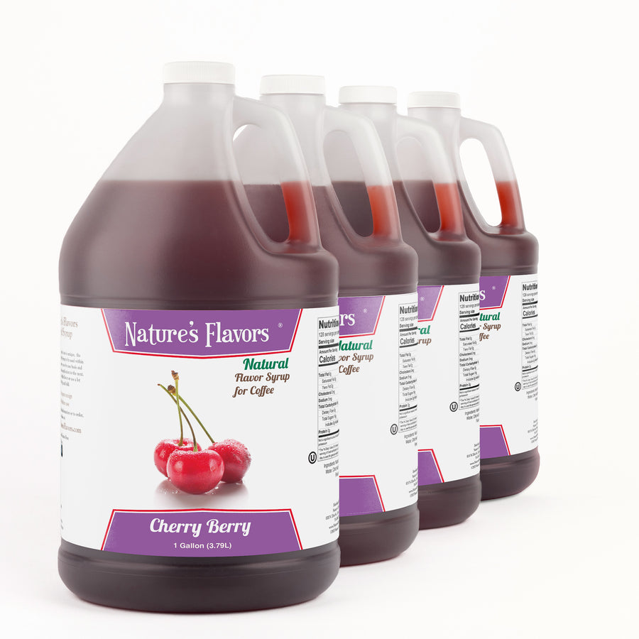 Cherry Berry Coffee Syrup, Natural