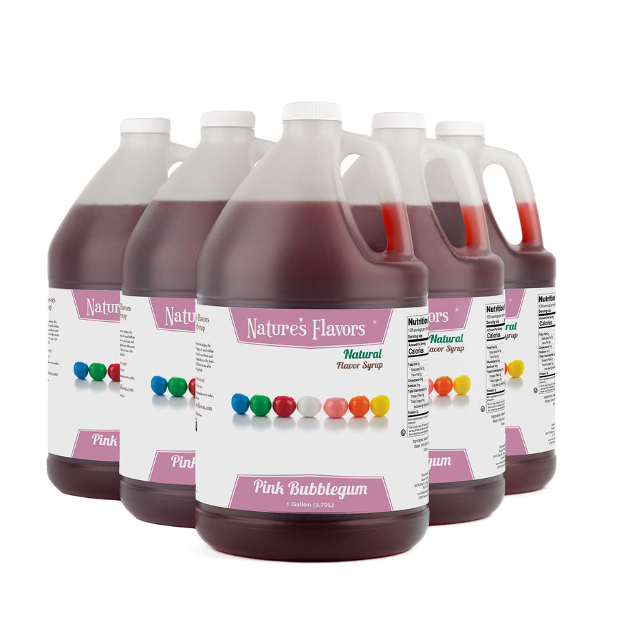 Pink Bubble Gum Syrup, Natural