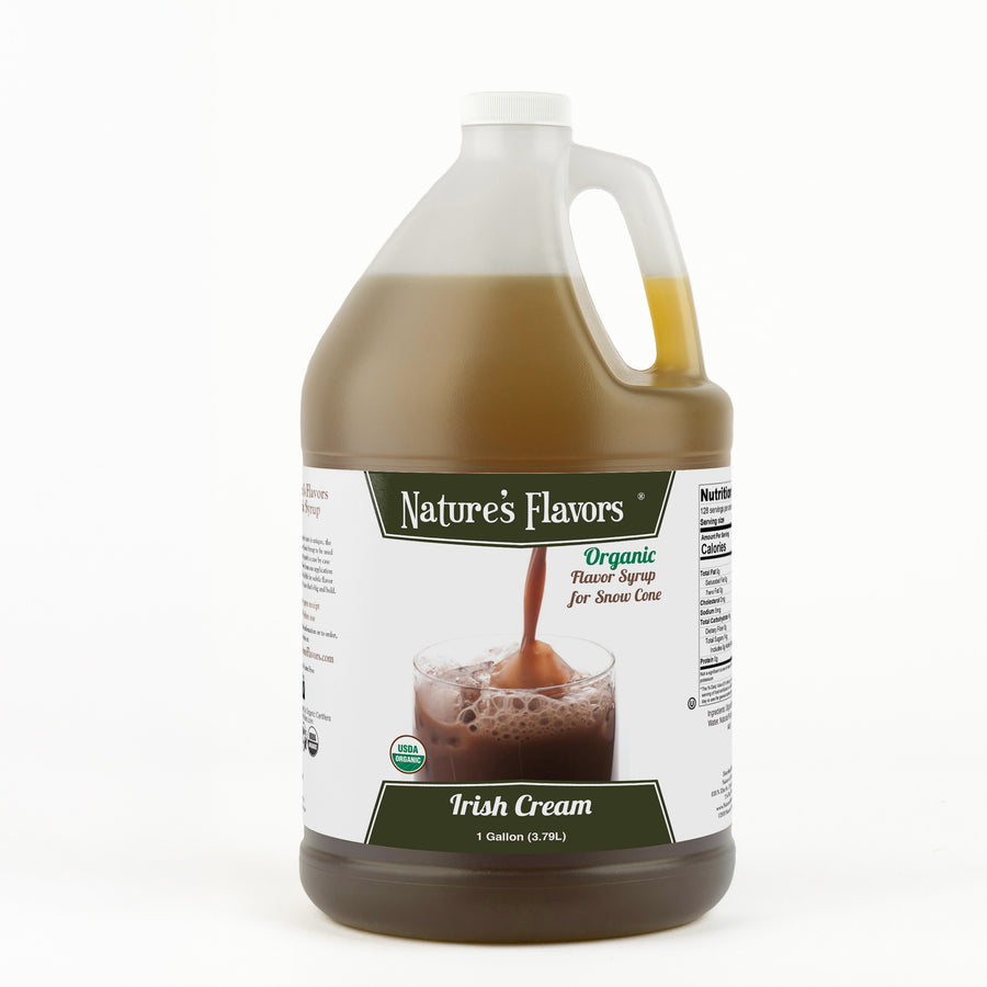 Irish Cream Snow Cone Syrup, Organic