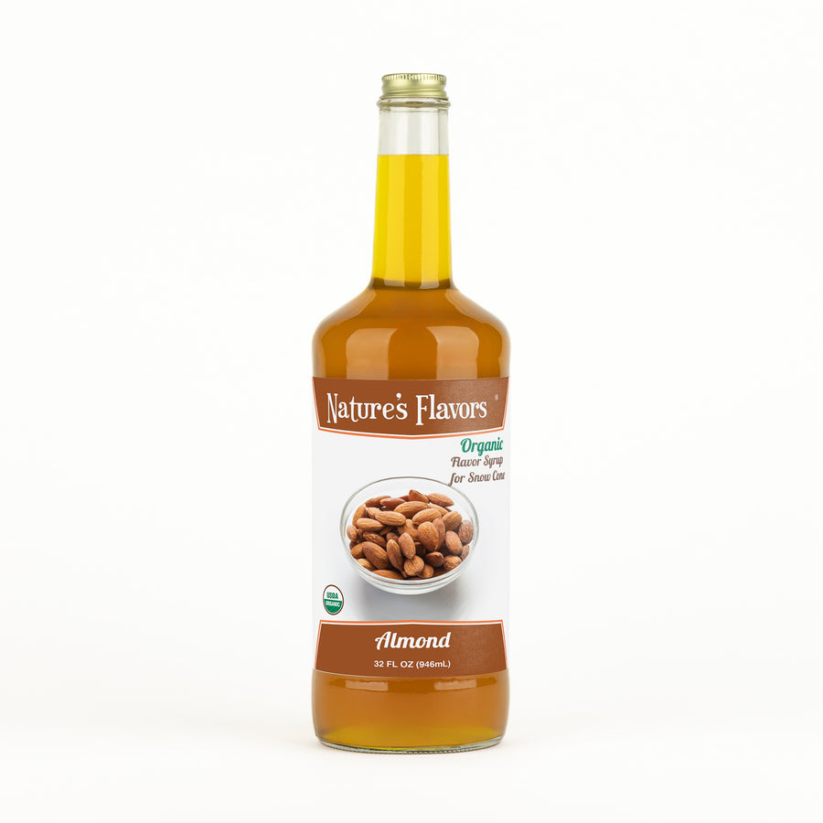 Almond Snow Cone Syrup, Organic