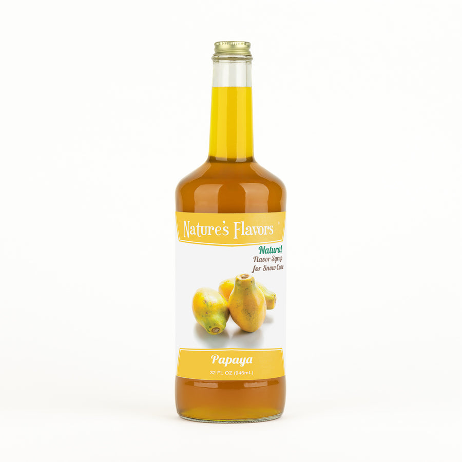 Papaya Snow Cone Syrup, Natural