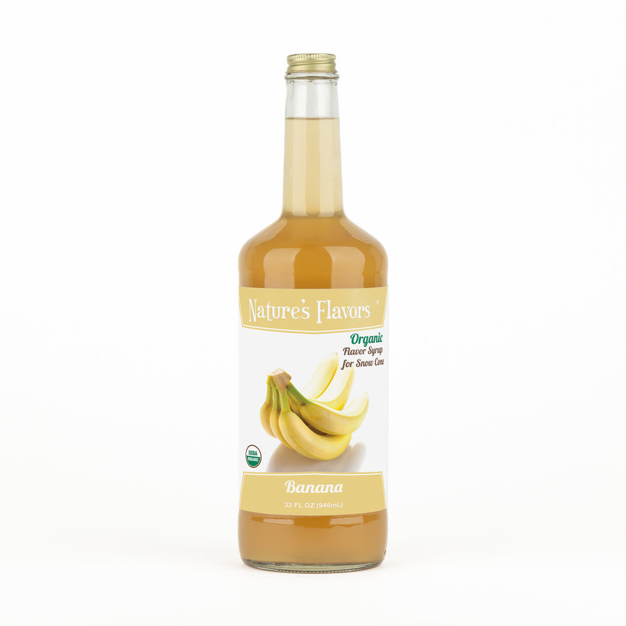 Banana Snow Cone Syrup, Organic