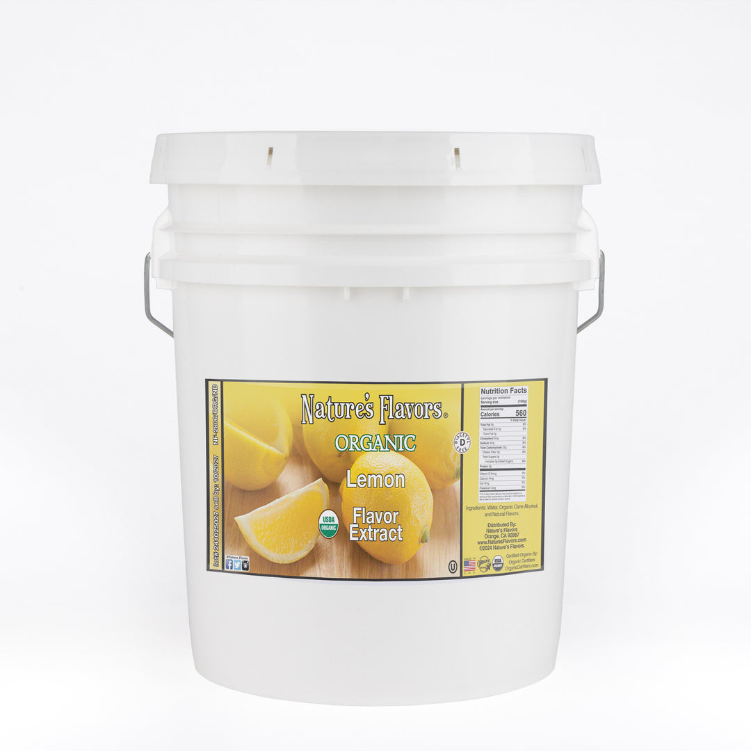 Organic Lemon Flavor Extract Without Diacetyl (Top Notes)
