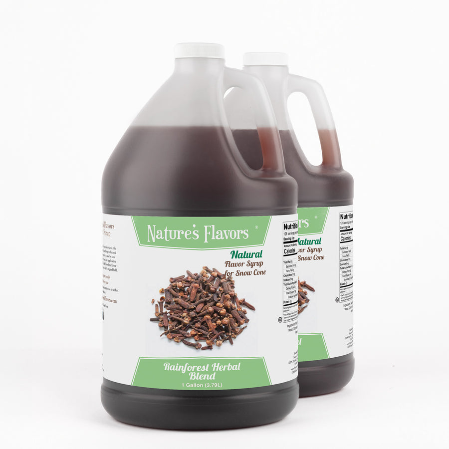 Rainforest Herbal Blend Snow Cone Syrup, Natural