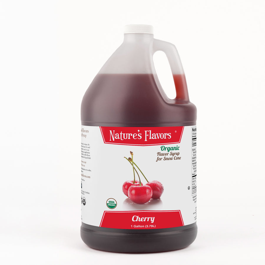 Cherry Snow Cone Syrup, Organic