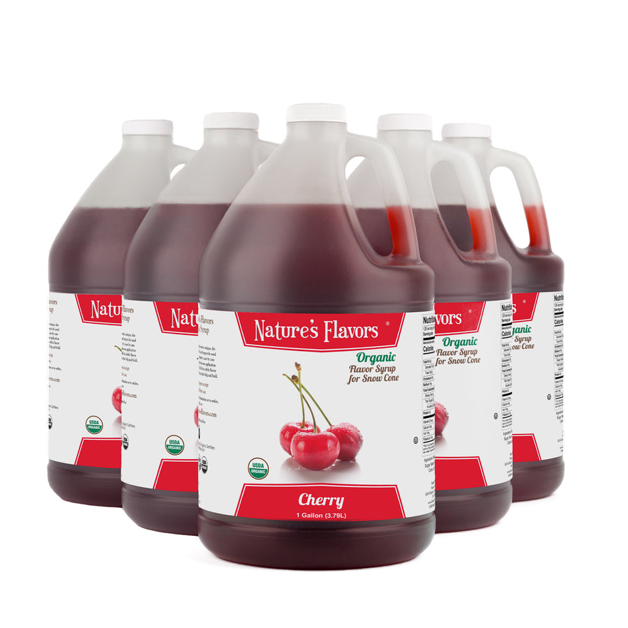 Cherry Snow Cone Syrup, Organic