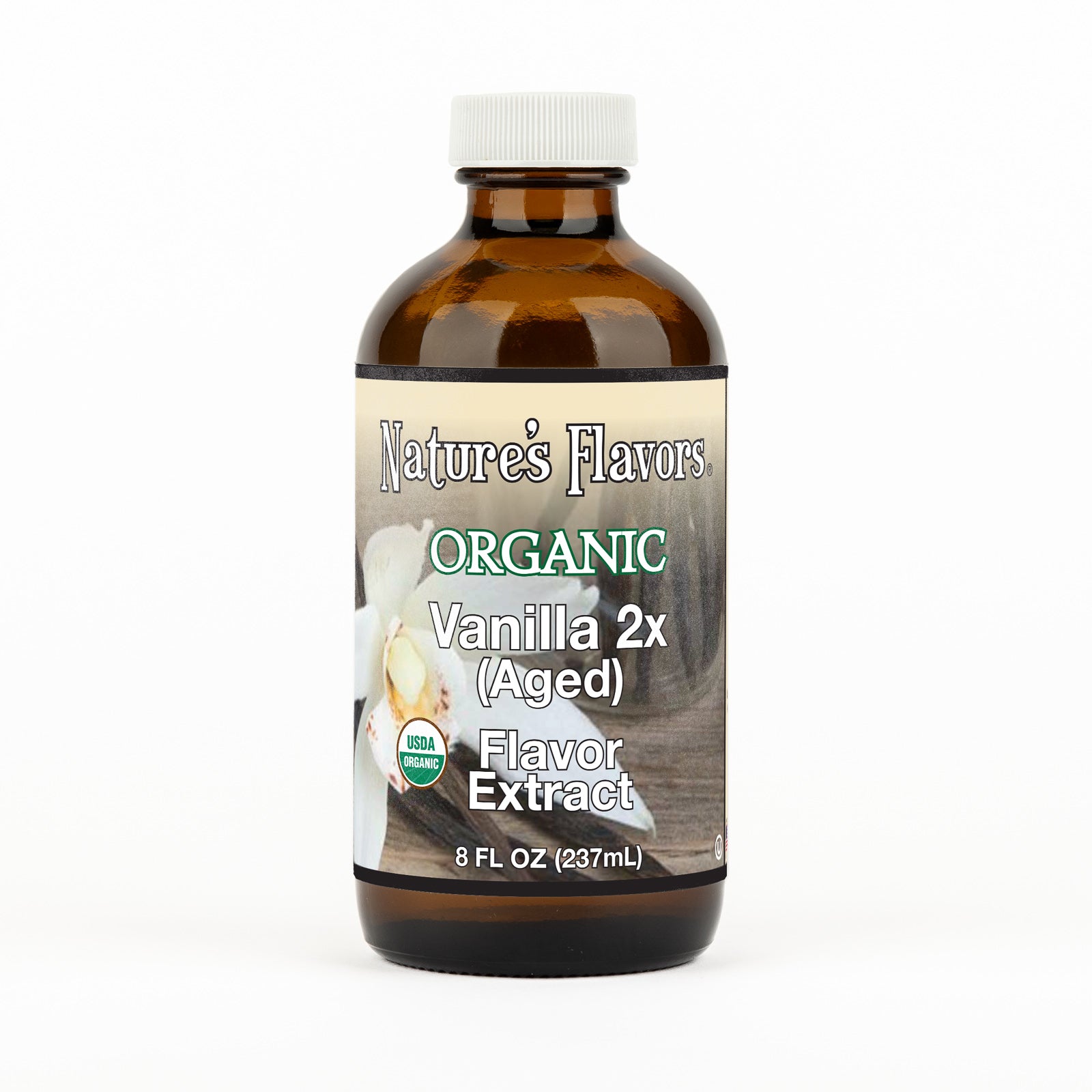 Vanilla Flavor Extract Aged (2x Fold), Organic – Nature's Flavors