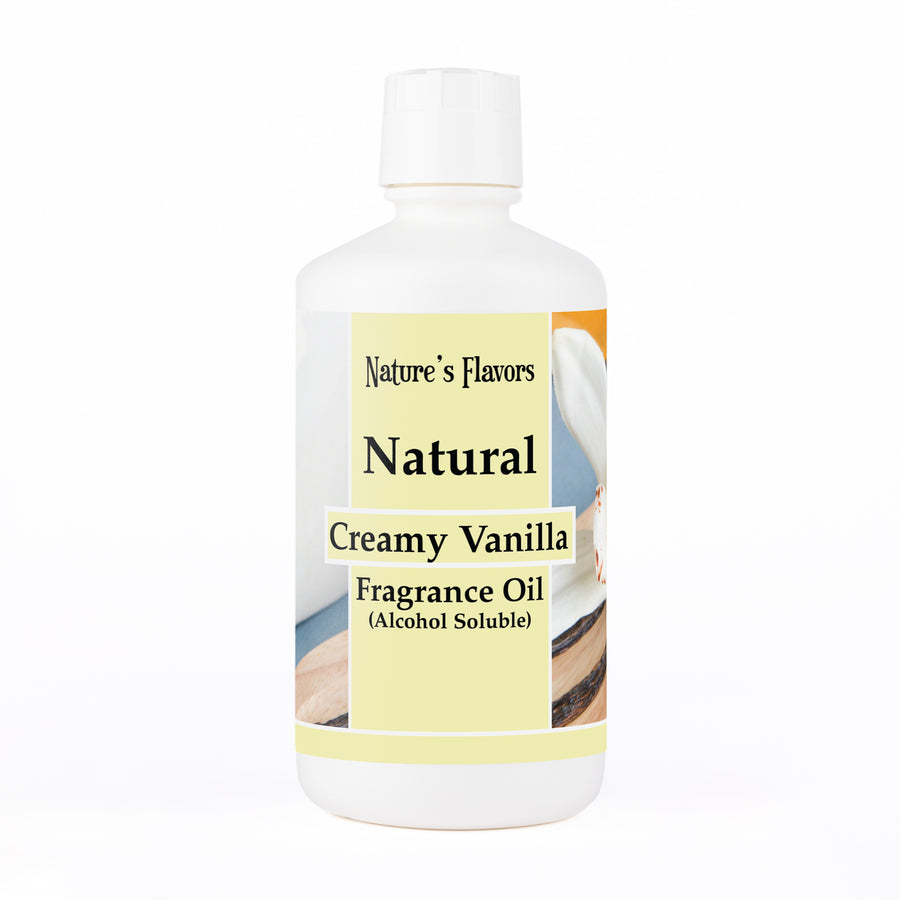 Creamy Vanilla Fragrance Oil (Alcohol Soluble)