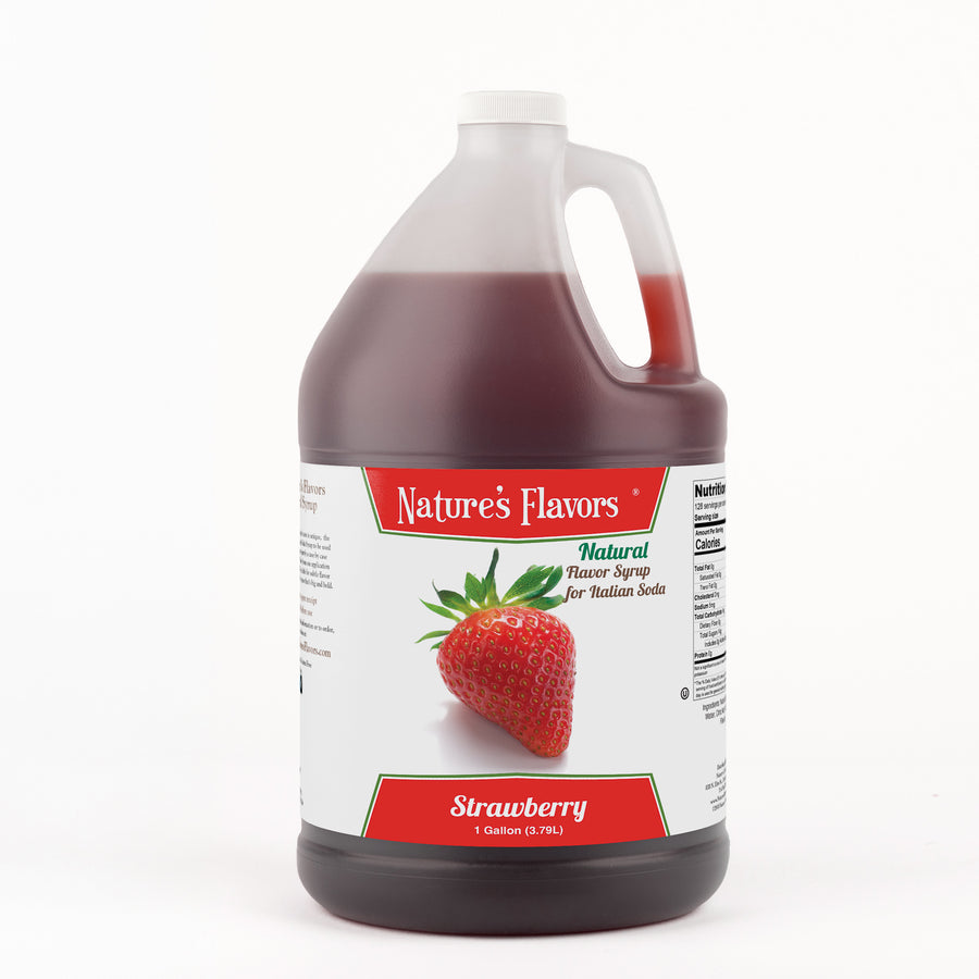 Strawberry Italian Soda Syrup, Natural