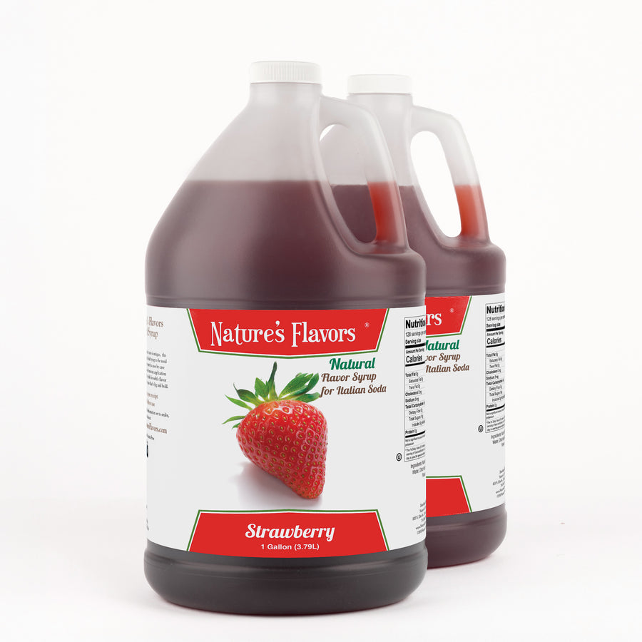 Strawberry Italian Soda Syrup, Natural
